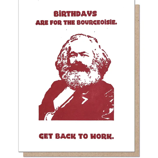 Marx Birthday Greeting Card
