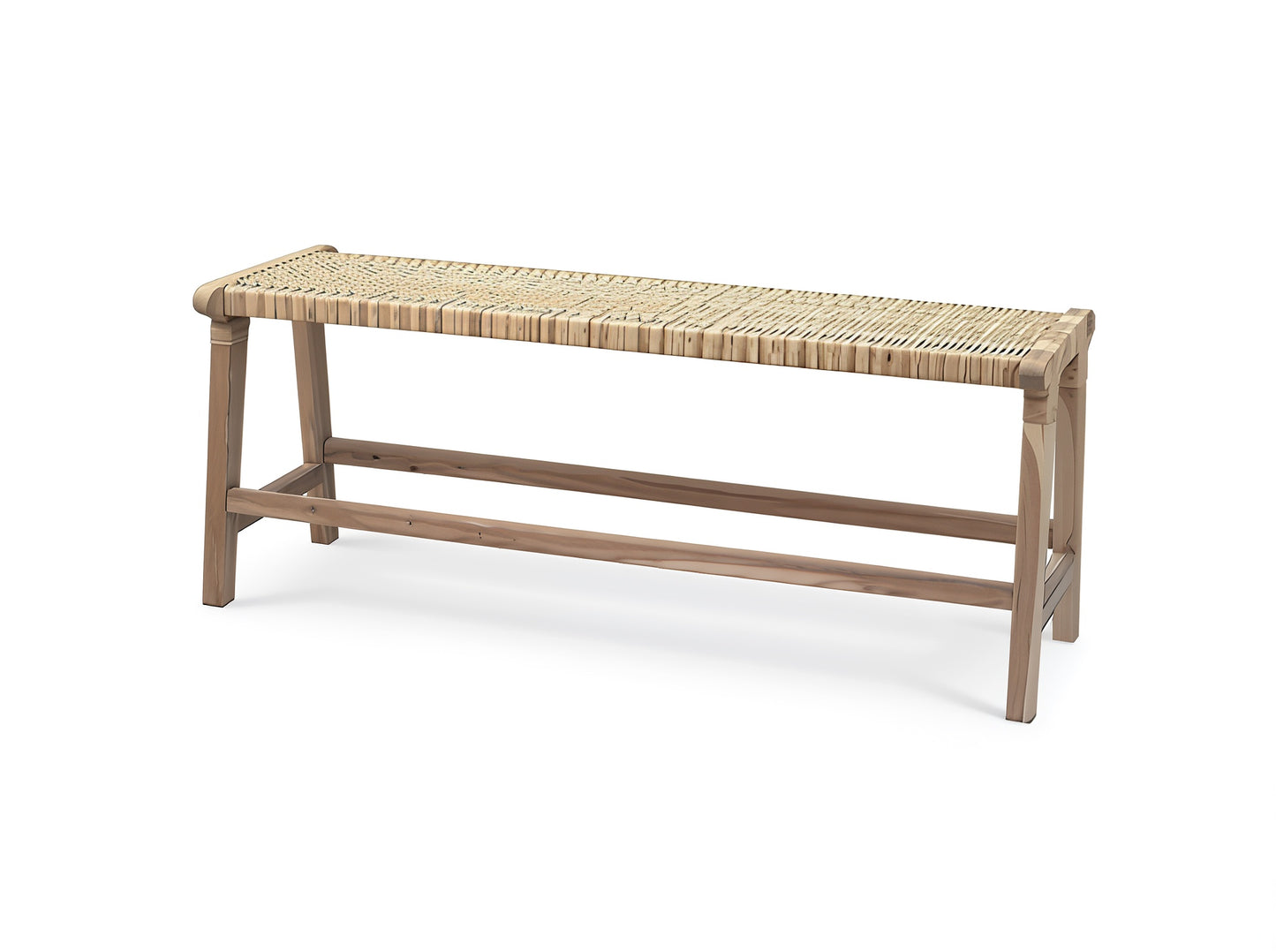 Logan Bench w/ Rattan - Teak Natural (TNT/RNAT)
