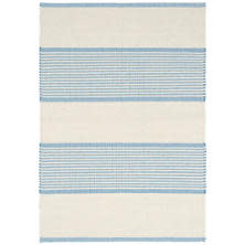 La Mirada Asiatic Blue Woven Cotton Rug 2x3