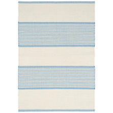 La Mirada Asiatic Blue Woven Cotton Rug 2x3