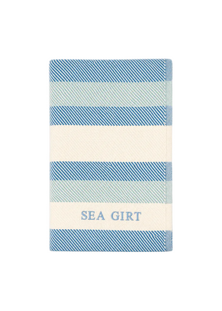 *CUSTOM* Oak Bluffs Surf Throw   50" x 72" USA Classic   Light Blue Thread   Bottom Center
