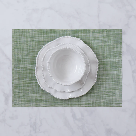 VIDA Rect Woven Placemat (Green)