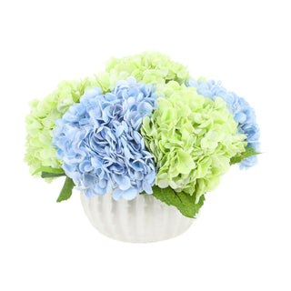 Assorted Hydrangea in Ceramic Pot
