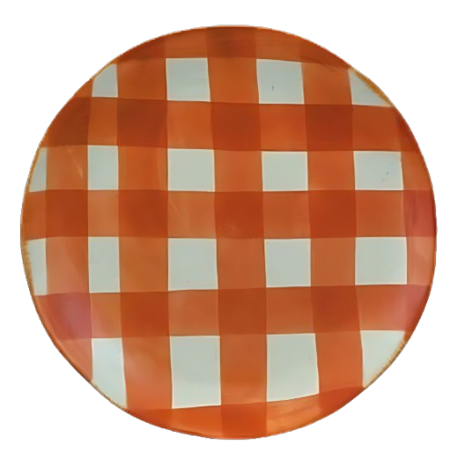 Hand-Painted Stoneware Plate w/ Pattern I