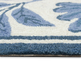 Floral Vine Blue Rug 24" x 36"
