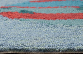 24" x 36" Fishes Aqua Rug
