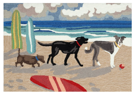 Dog Beach Blue 24x36