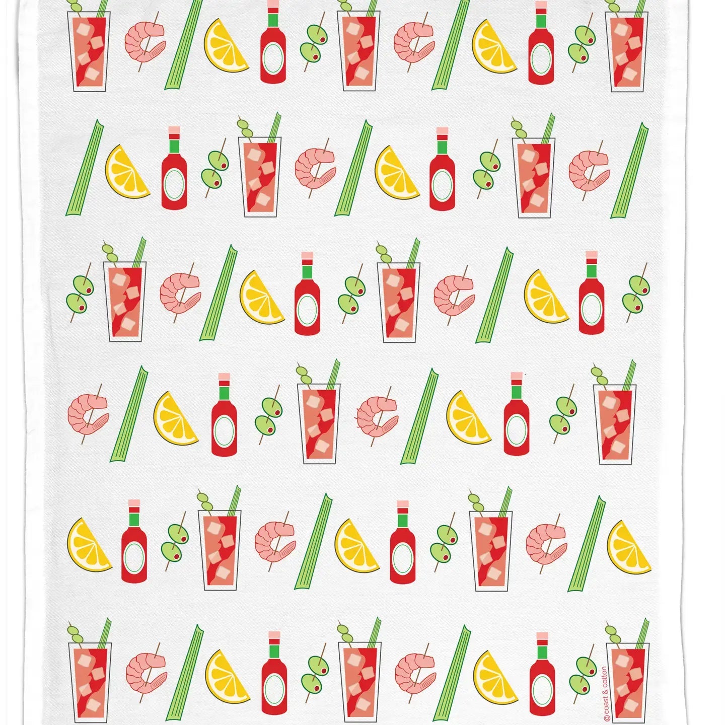 Bloody Mary Organic Cotton Hand Towel