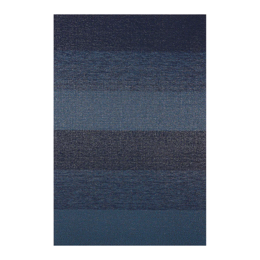 Marbled Stripe Shag Mat - Bay Blue