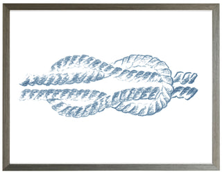 Navy Blue Sketched Knot C
