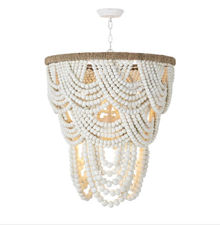 Lorelei Wood Bead Chandelier
