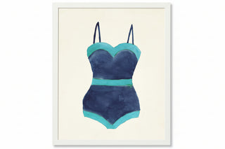 Outline Bathing Suit One Piece
