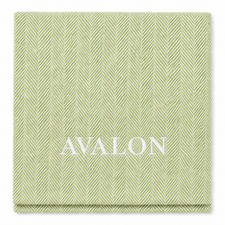 *CUSTOM* Edgartown Throw   Ivy   White Thread
