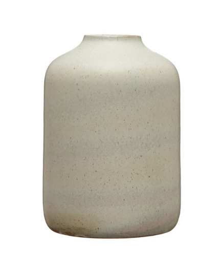 Stoneware Vase, Reactive Glaze