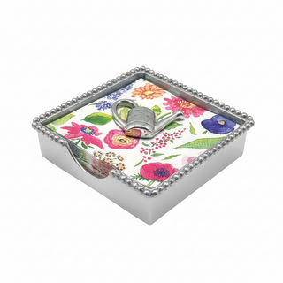 Watering Can Beaded Napkin Box Set
