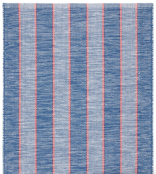 Hillsgrove Stripe Denim Handwoven Cotton Rug 2x3