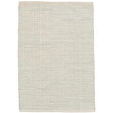 Marled Light Blue Woven Cotton Rug 2x3