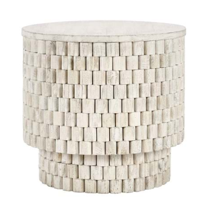 Norwood Mango Wood 25" Round End Table