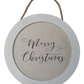 Round Canvas Ornament Frame Merry Christmas ***