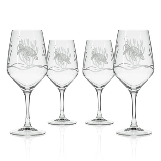Sea Turtle 19.5oz All Purpose Wine Glass | Set of 4
