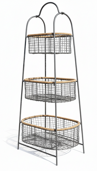 3 Tier Stand with Removable Baskets

