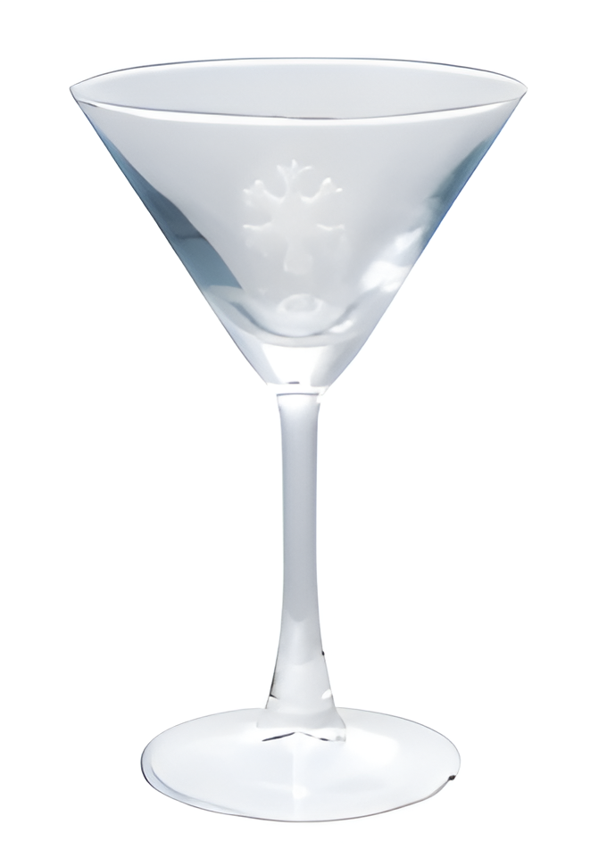 4 oz. Martini Glass with Hand-Blown Holiday Figure III