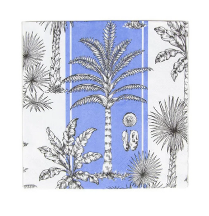 SOUTHERN PALMS BLUE Napkins