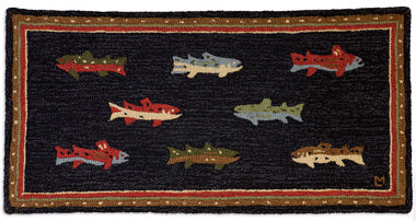 River Fish Rug - Online Only
