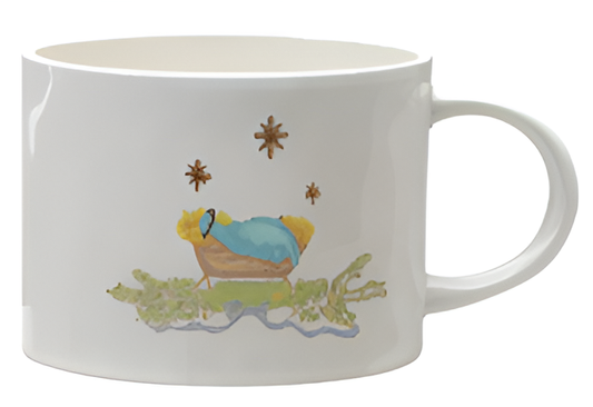 14 oz. Stoneware Mug with Gold Electroplating III