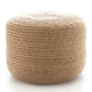 Pouf Indoor/Outdoor Braided Natural  30x14