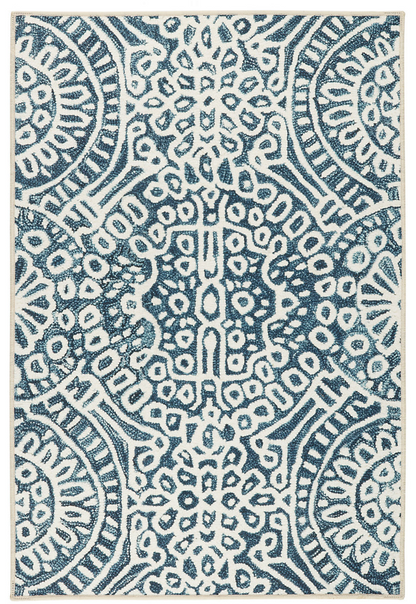 Temple Ink Machine Washable Rug