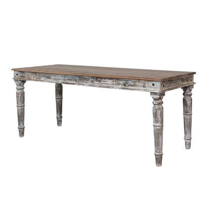Reclaimed Wood Vintage Reproduction Farmhouse Dining Table, KD