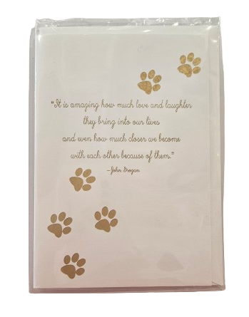 PAWPRINTS FOIL Card