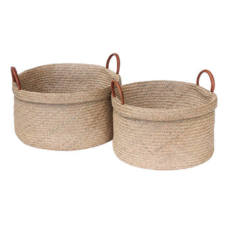 Corsa Mendong Round Basket   Set Of 2

