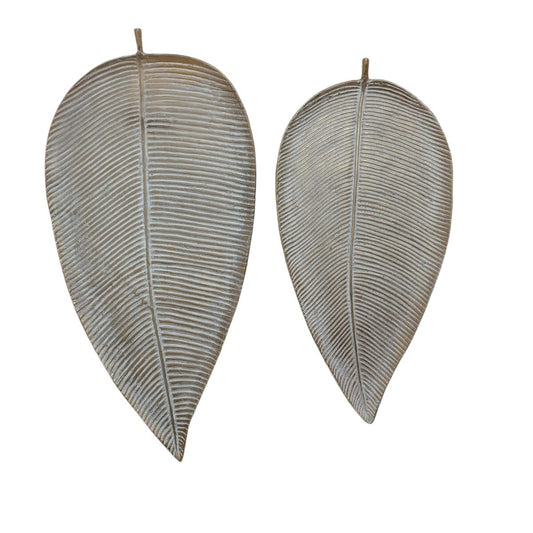 Metal Palm Leaf Tray - Small