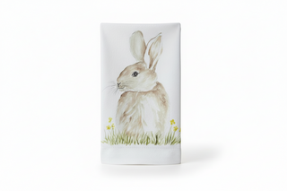 Bunny Handpainted Cotton Guest Towel IV
