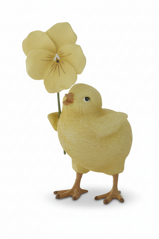 4.5 Inch Resin Chick w/Flower II
