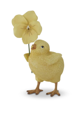 4.5 Inch Resin Chick w/Flower II