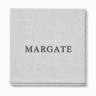 *CUSTOM* Edgartown Throw   Pewter   Dark Grey Thread
