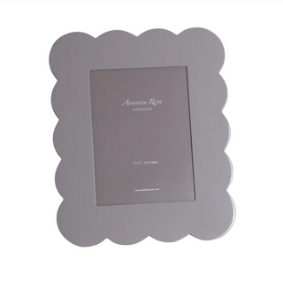 Scalloped Lacquer Photo Frame
