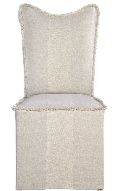 Lenore Armless Chair, Flax