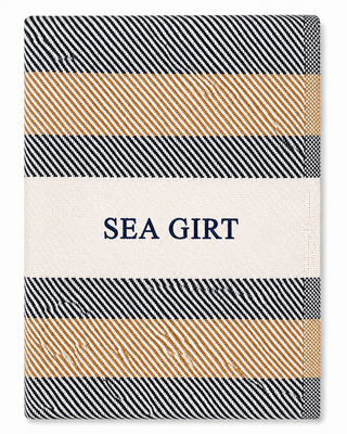 *CUSTOM* Oak Bluffs Dune Throw   50" x 72"   USA Classic   Navy Thread   Bottom Center

