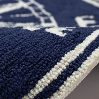 Compass Navy Indoor/Outdoor Rug
