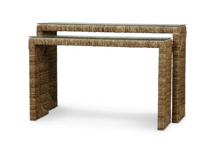 Tuscan Resting Nesting Console w/ Tempered Glass