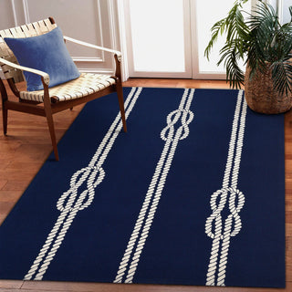 Navy Ropes Capri Rug 24" x 36"
