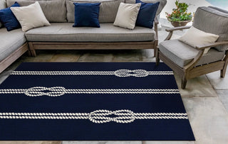 Navy Ropes Capri Rug 24" x 36"
