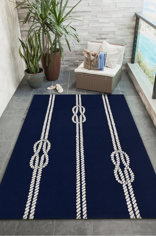 Navy Ropes Capri Rug 24" x 36"

