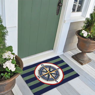 Striped Compass Multi Rug 24" x 36"
