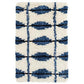 Noma Indigo Woven Wool Rug 2x3