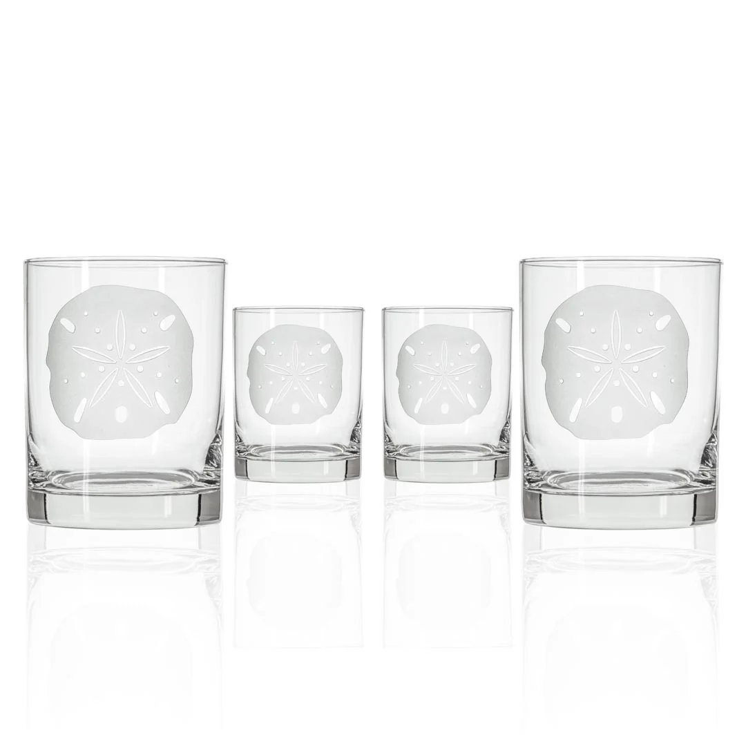 Rolf Glass Sand Dollar Old Fashioned Whiskey Glass - Thumbnail 2